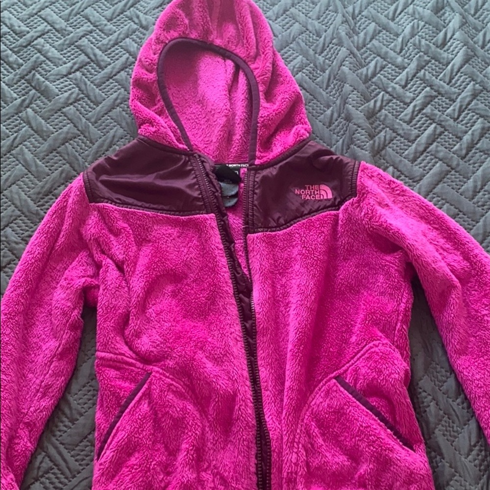 The North Face Pink girls soft jacket